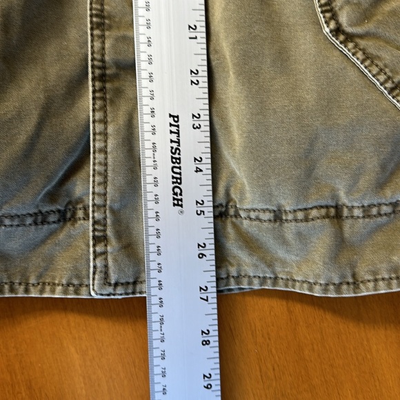 Levis Jacket Mens M Olive Green Quilted Lined Trucker Chore Military - Picture 15 of 16